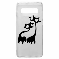 Чехол для Samsung S10+ Жирафы - PrintSalon