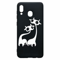 Чехол для Samsung A30 Жирафы - PrintSalon