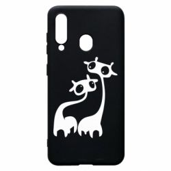 Чехол для Samsung A60 Жирафы - PrintSalon