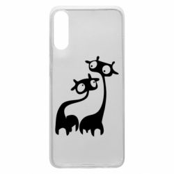 Чехол для Samsung A70 Жирафы - PrintSalon