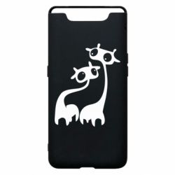 Чехол для Samsung A80 Жирафы - PrintSalon