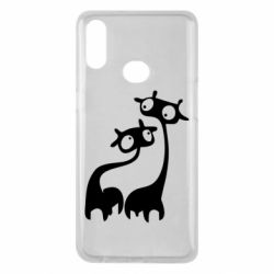 Чехол для Samsung A10s Жирафы - PrintSalon