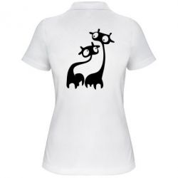 Женское поло Жирафы - PrintSalon