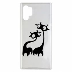 Чехол для Samsung Note 10 Plus Жирафы - PrintSalon