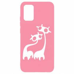 Чехол для Samsung A02s/M02s Жирафы - PrintSalon