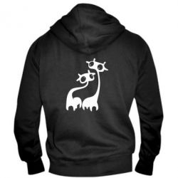 Мужское худи на молнии Жирафы - PrintSalon