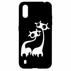 Чехол для Samsung A01/M01 Жирафы - PrintSalon