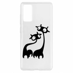 Чехол для Samsung S20 FE Жирафы - PrintSalon
