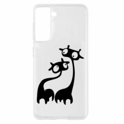 Чехол для Samsung S21 Жирафы - PrintSalon