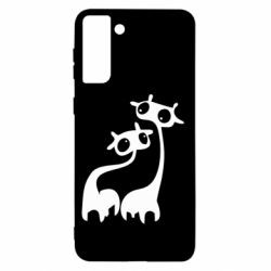 Чехол для Samsung S21+ Жирафы - PrintSalon