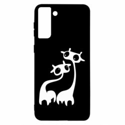 Чехол для Samsung S21 Ultra Жирафы - PrintSalon