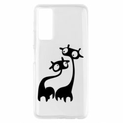 Чехол для Huawei P Smart 2021 Жирафы - PrintSalon