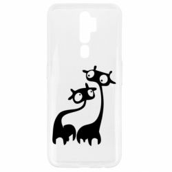 Чехол для Oppo A5/A9 2020 Жирафы - PrintSalon