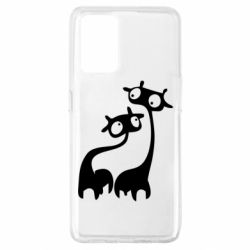 Чехол для Oppo A74 4G Жирафы - PrintSalon