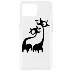 Чехол для Oppo Reno 4 Lite Жирафы - PrintSalon