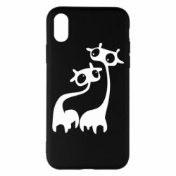 Чехол для iPhone X/Xs Жирафы