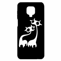Чехол для Xiaomi Redmi Note 9S/9Pro/9Pro Max Жирафы - PrintSalon