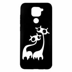 Чехол для Xiaomi Redmi Note 9/Redmi 10X Жирафы - PrintSalon