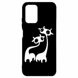 Чехол для Xiaomi Redmi Note 10 Жирафы - PrintSalon