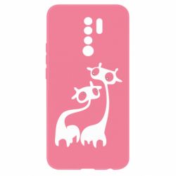 Чехол для Xiaomi Redmi 9 Жирафы - PrintSalon