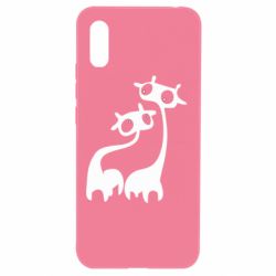 Чехол для Xiaomi Redmi 9a Жирафы - PrintSalon