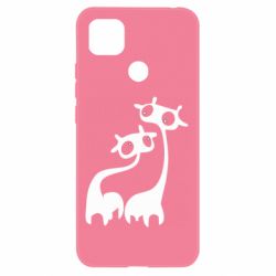 Чехол для Xiaomi Redmi 9c Жирафы - PrintSalon