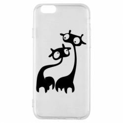 Чехол для iPhone 6/6S Жирафы - PrintSalon