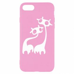 Чехол для iPhone SE 2022 Жирафы - PrintSalon