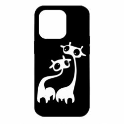 Чехол для iPhone 14 Pro Жирафы - PrintSalon