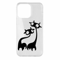 Чехол для iPhone 14 Pro Max Жирафы - PrintSalon