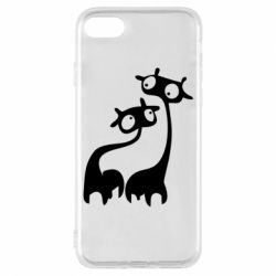 Чехол для iPhone 8 Жирафы - PrintSalon