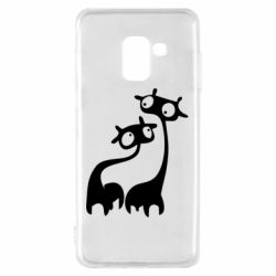 Чехол для Samsung A8 2018 Жирафы