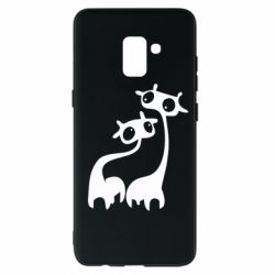 Чехол для Samsung A8+ 2018 Жирафы - PrintSalon