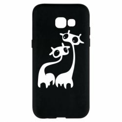 Чехол для Samsung A5 2017 Жирафы - PrintSalon