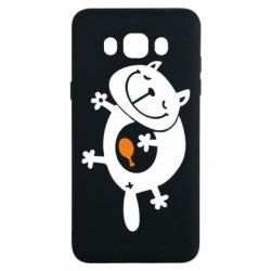 Чехол для Samsung J7 2016 Жирный кот