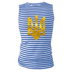 Майка-тельняшка Жирный Герб Украины голограмма - PrintSalon