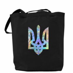 Эко-сумка Жирный Герб Украины голограмма - PrintSalon