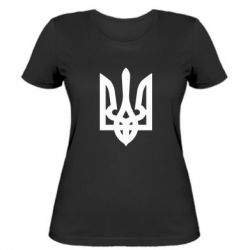 Жіноча футболка Жирний Герб України - PrintSalon