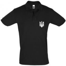 Мужское поло Жирний Герб України - PrintSalon