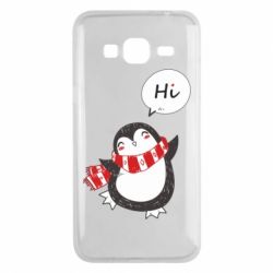 Чехол для Samsung J3 2016 Зимний пингвинчик - PrintSalon