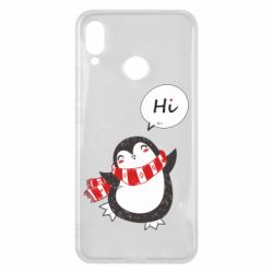 Чехол для Huawei P Smart Plus 2018 Зимний пингвинчик - PrintSalon