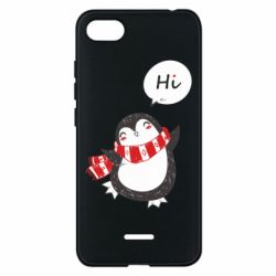 Чехол для Xiaomi Redmi 6A Зимний пингвинчик - PrintSalon