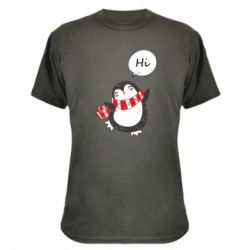 Камуфляжная футболка Зимний пингвинчик - PrintSalon