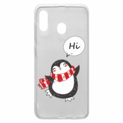 Чехол для Samsung A30 Зимний пингвинчик - PrintSalon
