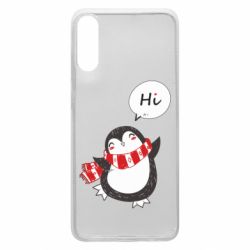 Чехол для Samsung A70 Зимний пингвинчик - PrintSalon