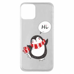 Чехол для iPhone 11 Зимний пингвинчик - PrintSalon