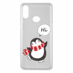 Чехол для Samsung A10s Зимний пингвинчик - PrintSalon