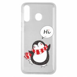 Чехол для Samsung M30 Зимний пингвинчик - PrintSalon