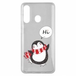 Чехол для Samsung M40 Зимний пингвинчик - PrintSalon