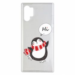 Чехол для Samsung Note 10 Plus Зимний пингвинчик - PrintSalon